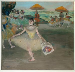 Danser op het podium door Edgar Degas