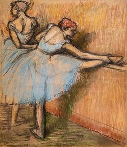 Dansers aan het roer. Rond 1900.