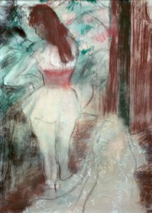 Danseres aankleden