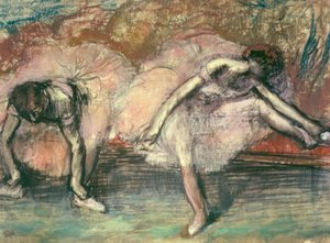 Twee danseressen door Edgar Degas