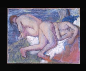 Twee vrouwen in bad door Edgar Degas