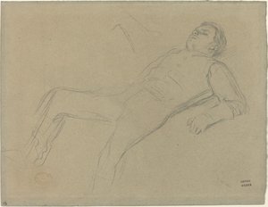 Gevallen jockey (studie voor "Scène van de steeplechase: De gevallen jockey")