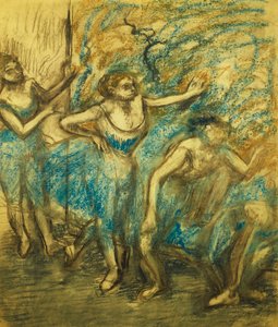 Vier Dansers, 1903 door Edgar Degas