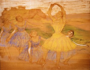 Groep Dansers, ca. 1895-1897 door Edgar Degas