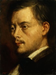 Hoofd van een man, c.1864 door Edgar Degas