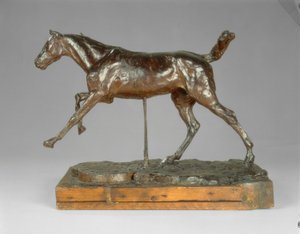 Paard Galopperend op de Rechtervoet door Edgar Degas
