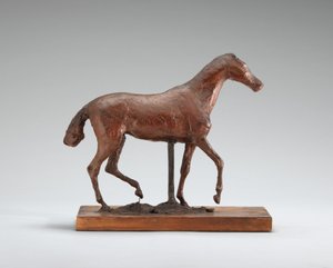 Paard lopend door Edgar Degas