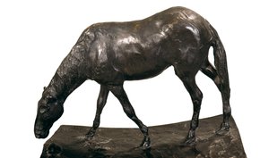 Paard bij de drinkbak, sculptuur door Edgar Degas door Edgar Degas