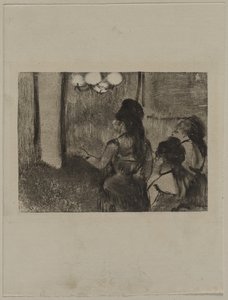 In de Salon door Edgar Degas