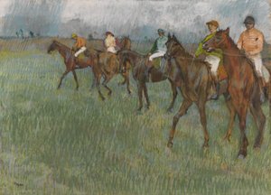 Jockeys in de Regen, c.1886