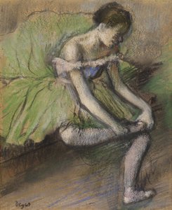 La Jupe Verte, c.1896 door Edgar Degas