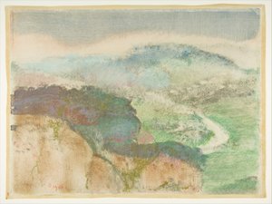 Landschap, 1892 door Edgar Degas