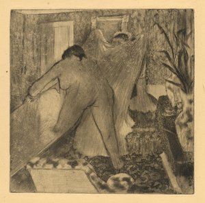 Uit het Bad door Edgar Degas