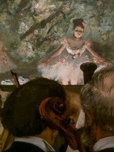 Les Musiciens (detail). 1872-1873, hervat rond 1874-1876. Olieverf op doek.