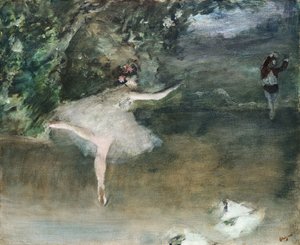 Les Pointes, ca. 1877-78 door Edgar Degas