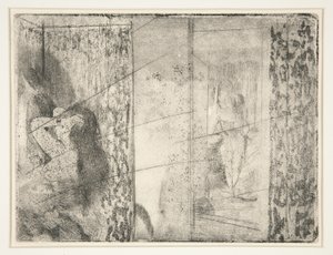 Loges d’Actrices, ca. 1875 door Edgar Degas