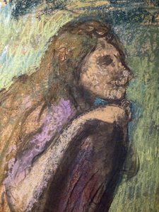 Madame Alexis Rouart en haar kinderen (detail) (ca. 1905). Edgar Degas (1834-1917). Pastel en houtskool op calqueerpapier, voluit geplakt op karton. Musee des Beaux-Arts de la Ville de Paris, Petite Palais. door Edgar Degas