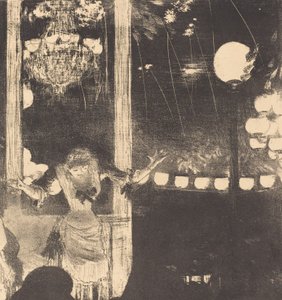 Mademoiselle Becat in het Cafe des Ambassadeurs