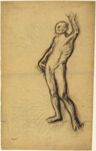 Männlicher Akt door Edgar Degas