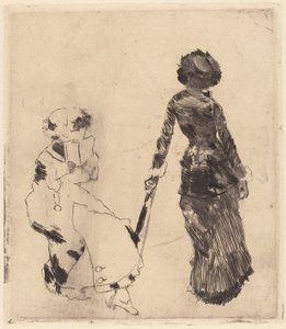 Mary Cassatt in het Louvre: De Etruskische Galerij, 1879-1880