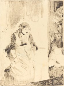 Mlle Bécat door Edgar Degas