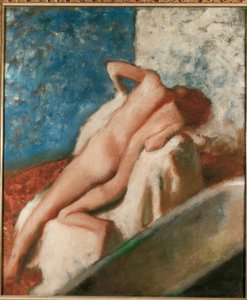 Na het bad door Edgar Degas