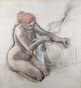 Naakte Vrouw die Zichzelf Afdroogt na het Bad, ca. 1898