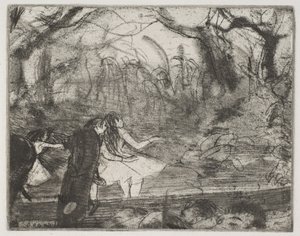 Op het toneel III door Edgar Degas