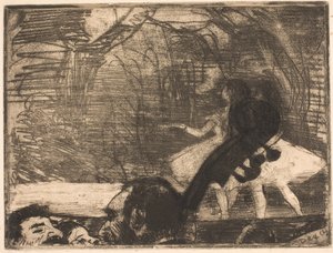Op het toneel door Edgar Degas