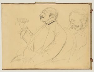 Opera Fan en Ernest Reyer door Edgar Degas