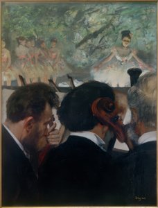 Orchestermuzikanten door Edgar Degas
