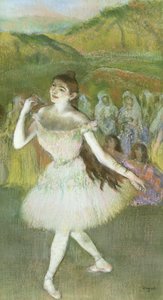 Roze danseres door Edgar Degas