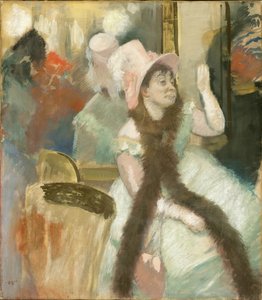 Portret na een kostuumbal Portret van Madame Dietz-Monnin door Edgar Degas