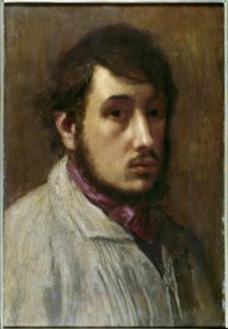 Portret van een man door Edgar Degas