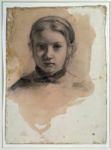 Portret van Giovanna Bellelli (studie voor de Bellelli-familie) door Edgar Degas