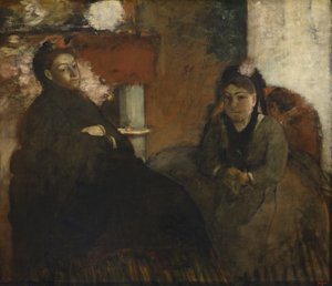 Portret van Mme. Lisle en Mme. Loubens door Edgar Degas