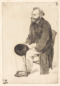 Portret van de kunstenaar Édouard Manet 1832-1883 door Edgar Degas