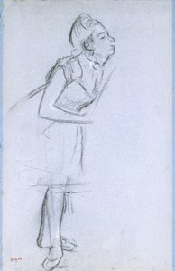Profiel van een danseres door Edgar Degas