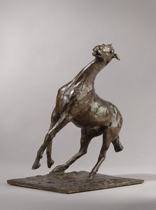 Steigerend Paard, gemodelleerd ca.1870s, gegoten 1919-21 door Edgar Degas