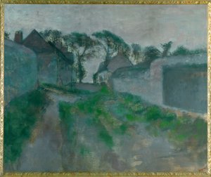Dorpsstraat Saint Valery-sur-Somme door Edgar Degas