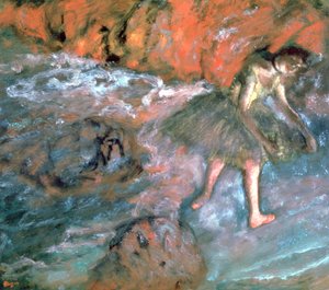 Russische Ballerina door Edgar Degas