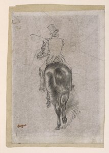 Het aansporen van het paard