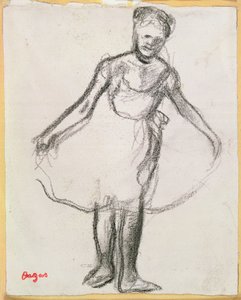 Staande Danseres met Tutu door Edgar Degas