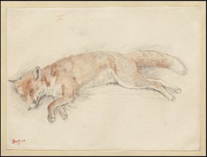 Studie voor "Dode Vos in het Bos"