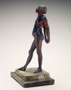 Studie in de Naakte van Kleine Danseres Veertien Jaar Naakte Kleine Danseres, ca. 1878-1881 door Edgar Degas