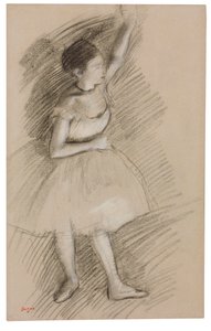 Studie van een danseres