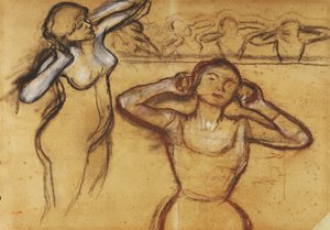 Studie van een danseres