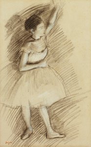 Studie van een danseres