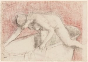 Het bad door Edgar Degas