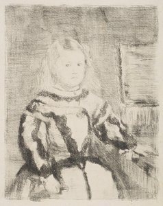De Infanta Margarita, naar Velázquez, 1862-64 door Edgar Degas